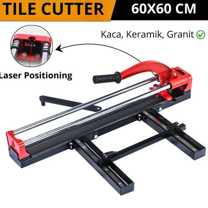 Potong Granit Manual Tile Cutter 60 Cm Laser Alat Potong Kaca Keramik Granit