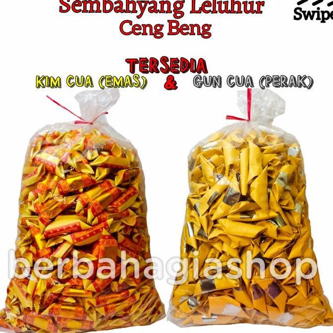 Sew- Kertas Sembahyang Leluhur Kim Cua Emas Gun Cua Perak Lipat 1 Karung