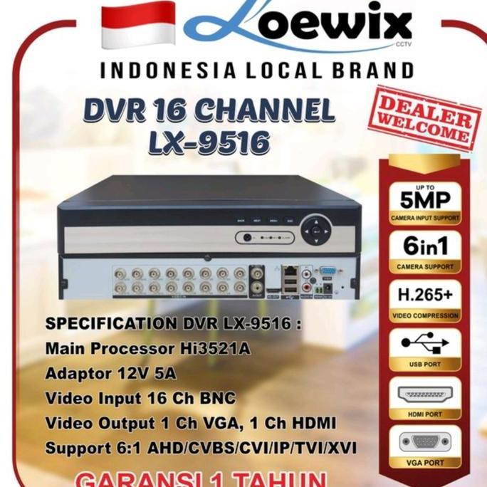 Camc- Dvr Cctv 16Ch 16 Ch Xmeye 1080P 6In1 Terbaru