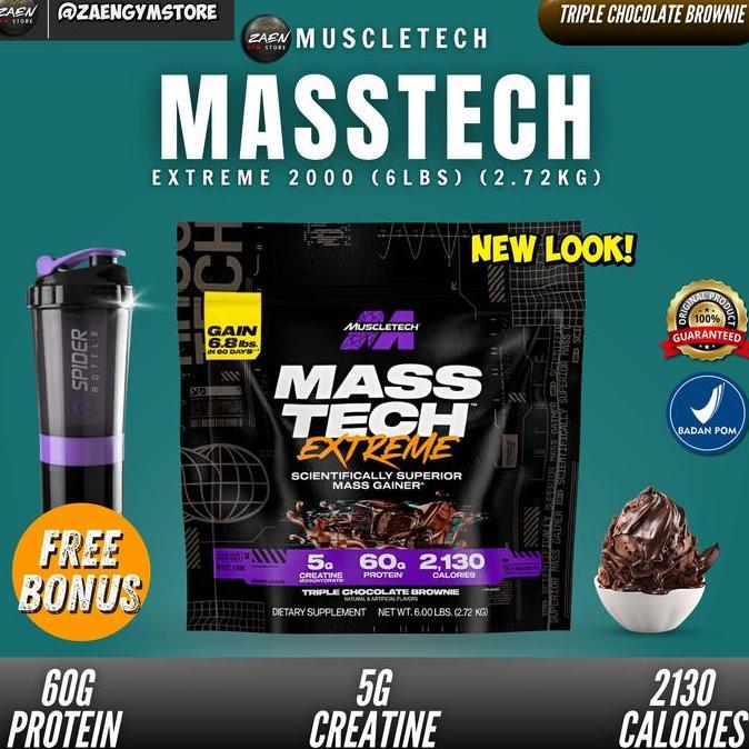 Muscletech Masstech Extreme 2000 6 Lbs Mass Gainer