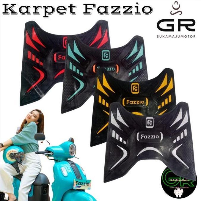 GUSTASTU Karpet Fazio pijakan kaki motor fazio khusus motor fazio
