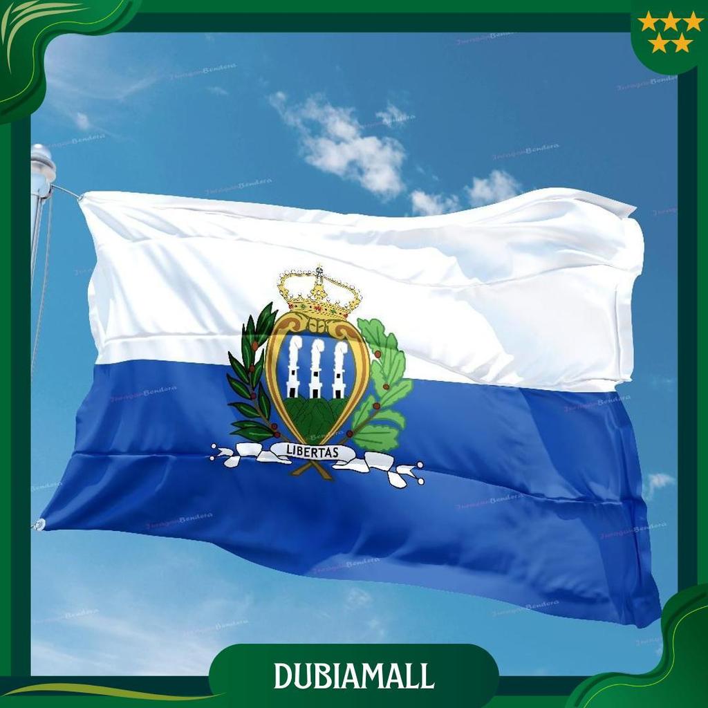 Bendera Negara San Marino / Flag of San Marino Cetak Full Printing Best Seller