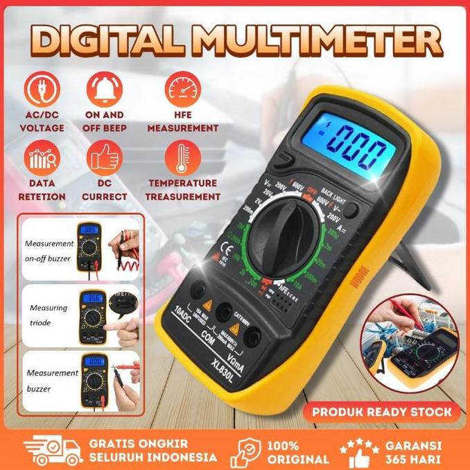 Multimeter Digital XL830LTester XL830L Avometer AC DC Voltage Tester / Avometer Digital XL830L
