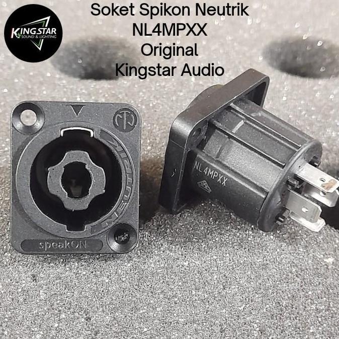 Soket Spikon NL4MP XX Neutrik Original 4pin NL4MPXX S Spicon Body Speaker Female Speakon