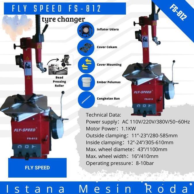 RAMERRAI Tyre changer tire hidrolik merk flyspeed fs812