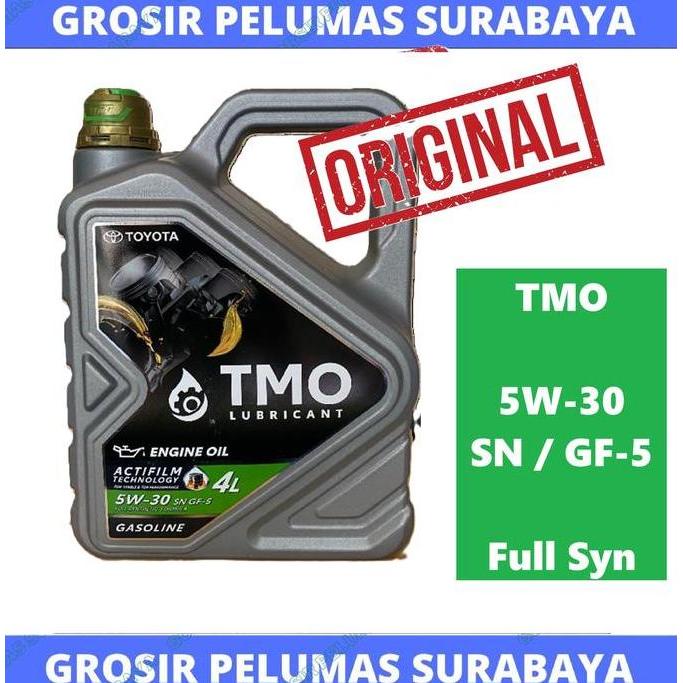TERBARU - Original oli TOYOTA TMO bensin hijau 5w/30 5w-30 galon 4ltr 4 liter genuine TMO 5W 30