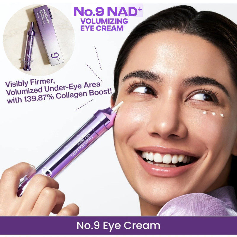 Ori Korea No.9 Numbuzin NAD+ Retinol Volumetox Eye Cream 10ml-Wrinkle Eye Treatment