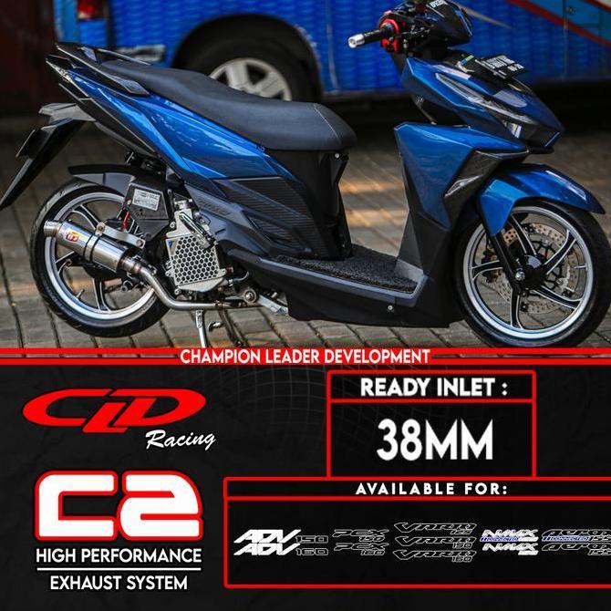 Super Murah!, Knalpot Cld Racing Type C2 Bulat Vario 125/150 Old/New, Leher Kolong
