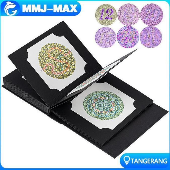 CHALK Buku Tes Buta Warna Ishihara 38 Plate Asli Import Jepang Dari Kanehara Alat Uji Kesehatan Mata