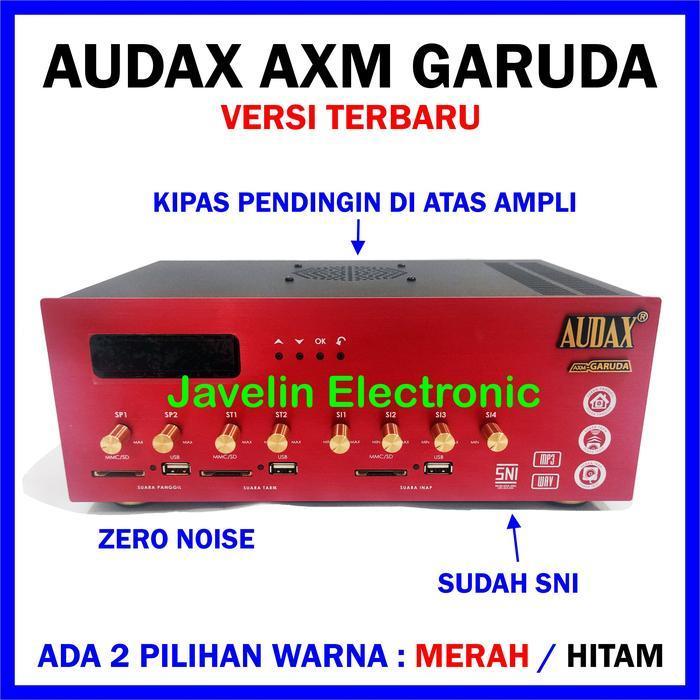 AMPLI WALET AUDAX AXM GARUDA AMPLIFIER 3 PLAYER + TIMER + CHARGER ORIGINAL DAN TERPERCAYA