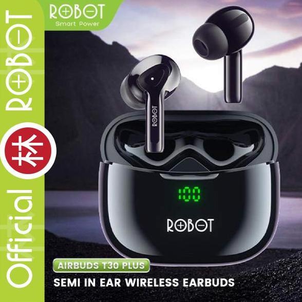 Cezu - Robot Airbuds T30 Plus Tws Wireless Earphone Original Bt 5.3 New T30