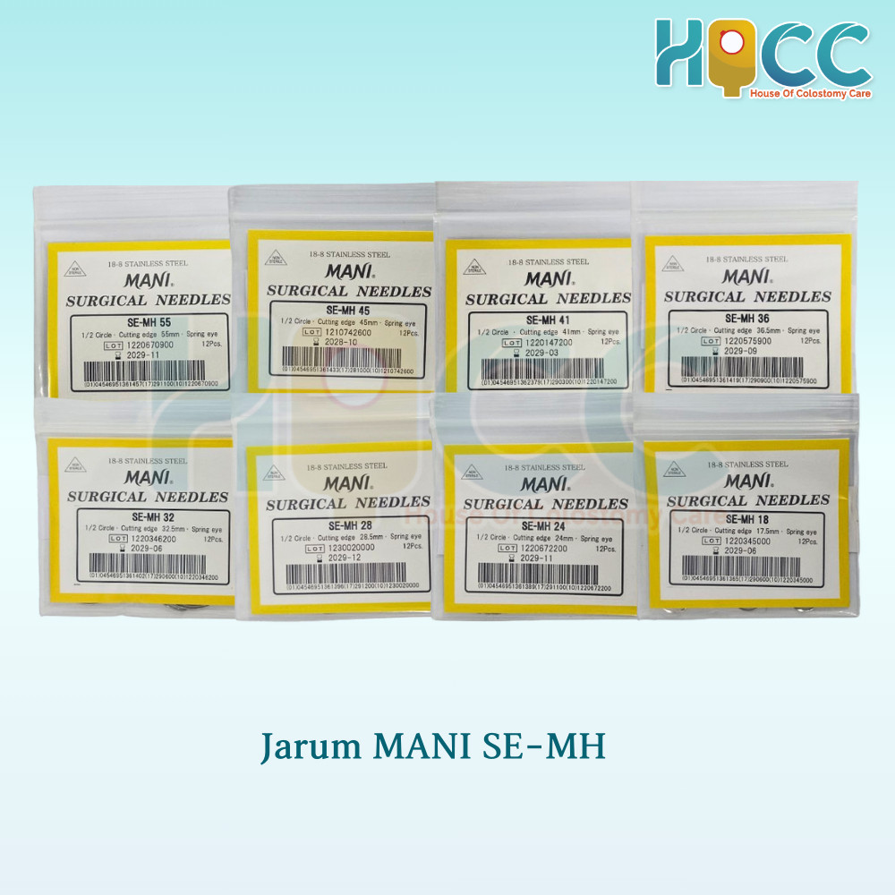 Jarum Hecting Mani Kulit 1/2 Lingkaran Segitiga
