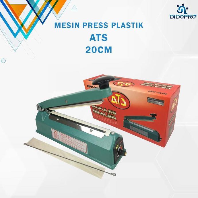 Alat Press plastik 20cm bodi besi Mesin Impulse sealer 20 body metal