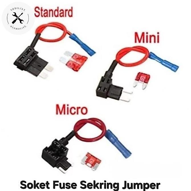 Soket Fuse Tap Sekring Jumper Kabel Untuk Motor & Mobil - Fuse Tap Jumper