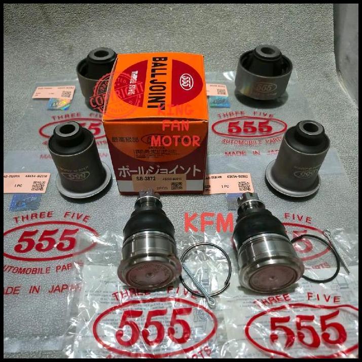 TERLARIS BALL JOINT +BUSHING ARM BESAR KECIK 6PC 555 JAPAN- BALL JOINT SET AVANZA XENIA 2007-2011 
