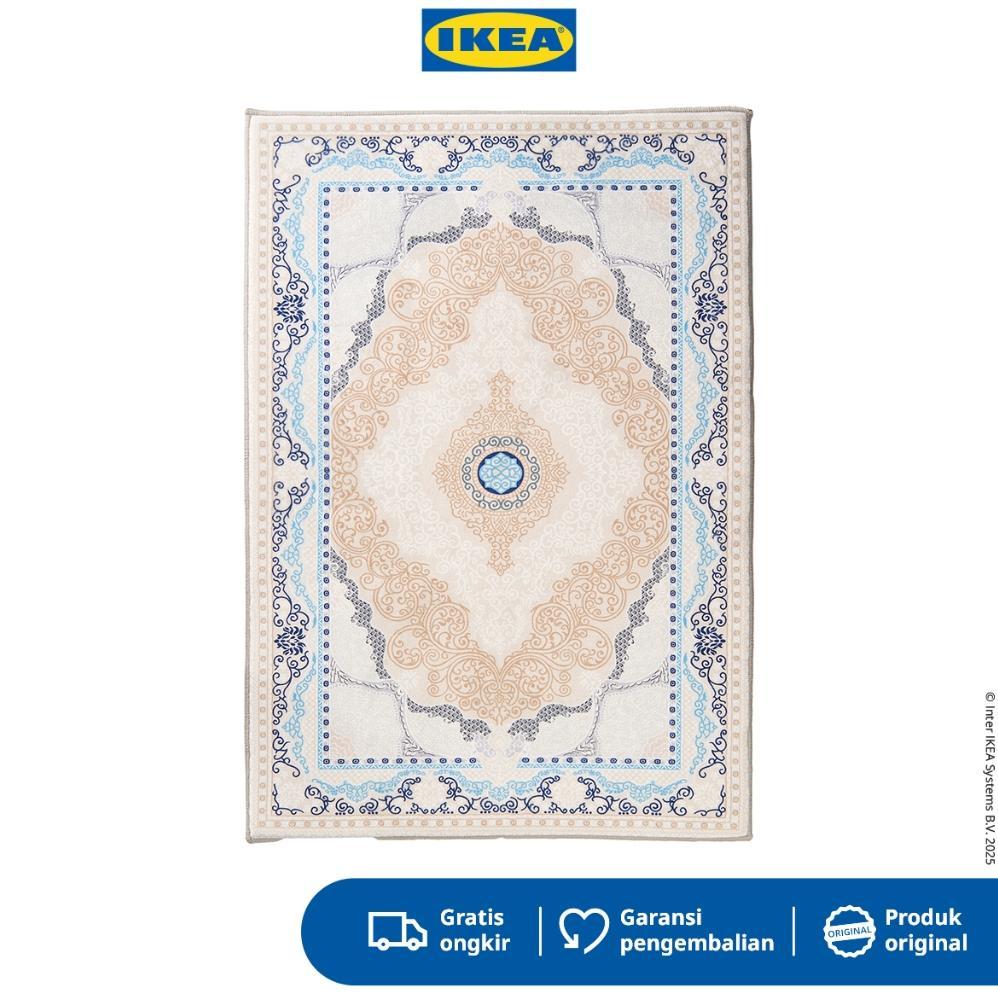 IKEA SHUFU Karpet Kecil Minimalis Biru 75x115cm