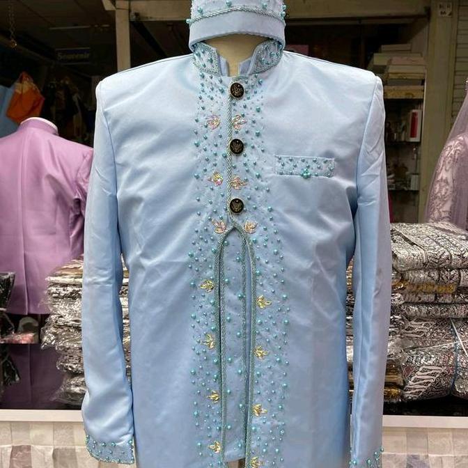 beskap kancing 3/beskap pengantin Pernikahan PSD