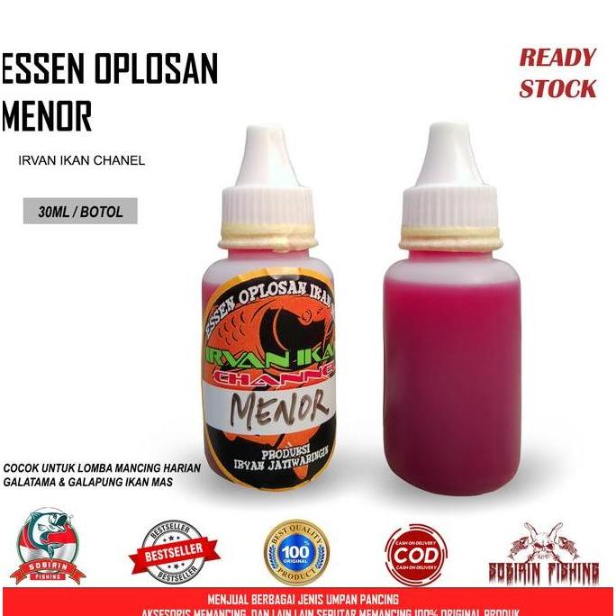 Essen Oplosan Menor Irvan Ikan 30ml - Essen ikan mas oplosan R-Bun