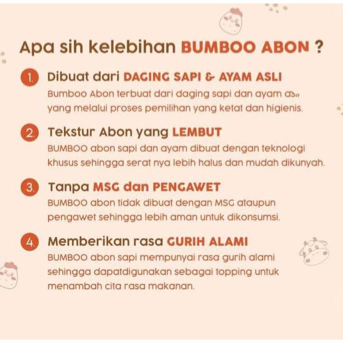 KAVINAMI887 - BAREFOOD BUMBOO ABON MPASI TANPA MSG & PENGAWET - ABON BUMBOO ABON MPASI BAYI