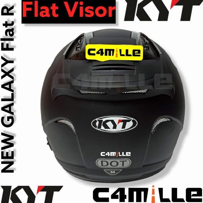 Helmet- Kyt Galaxy Solid Black Dopp / Hitam Doff