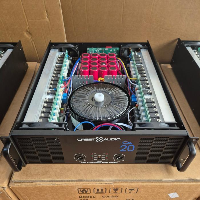 POWER AMPLIFIER CREST AUDIO CA20/CA 20 BODY PANJANG ORIGINAL DAN TERPERCAYA