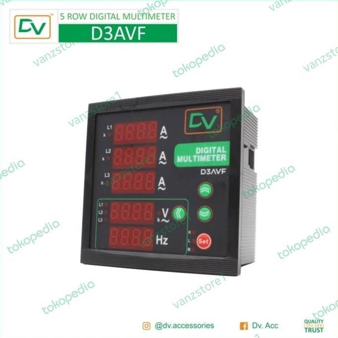 :<:<:<:<] AMPERE VOLT HZ METER DIGITAL 96X96