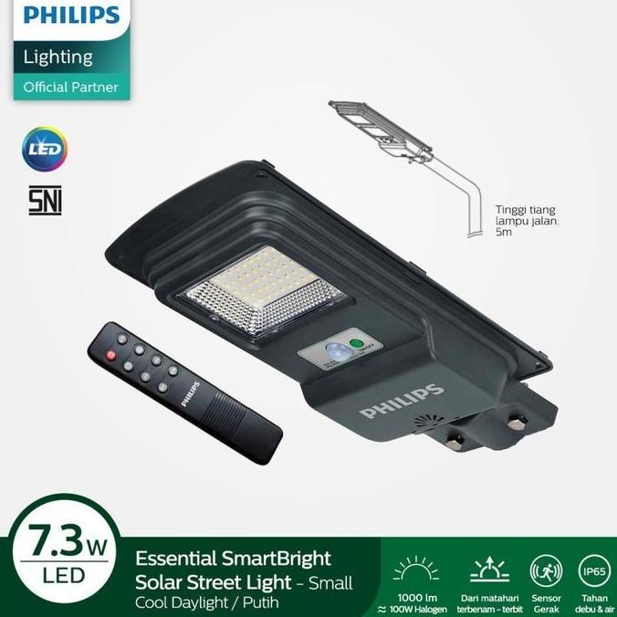 Terbaru, Lampu Jalan Pju Led Solar Cell Philips Brc010 All In 1 Streetlight Smd
