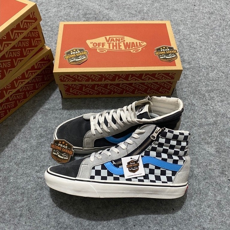 Vans sk8 hi zip checkerboard Second Original Size 43/28cm