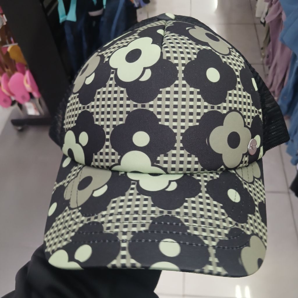 Topi Roxy Beautiful Moorning Trucker green