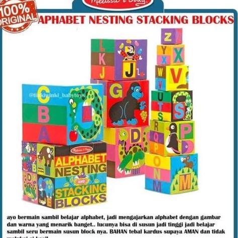 Allthebest- MAI592 MELISSA DOUGH ALPHABET NESTING STACKING