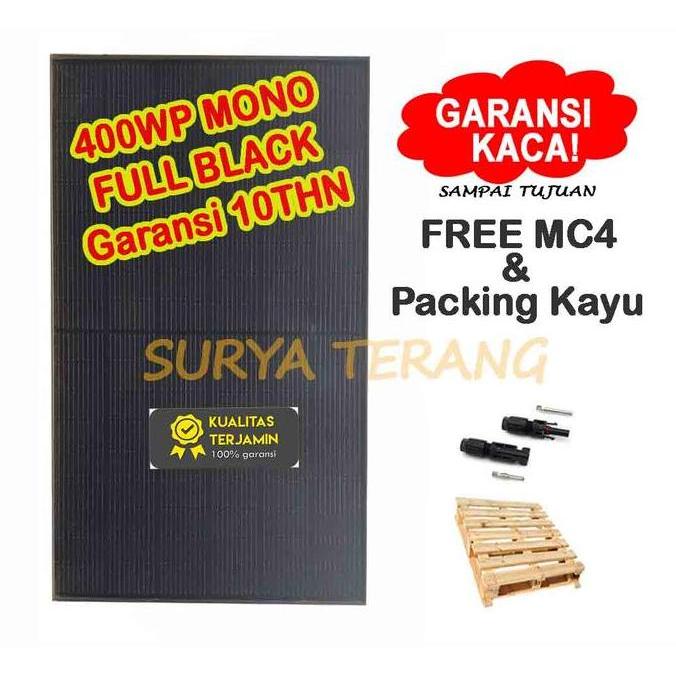 New Item, Solar Panel Surya 400Wp Mono Solar Cell 400Wp Mono Free Packing Kayu