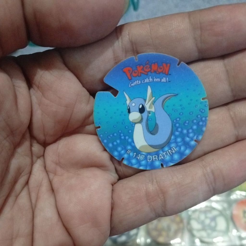 Tazos Dratini Pokemon Spin
