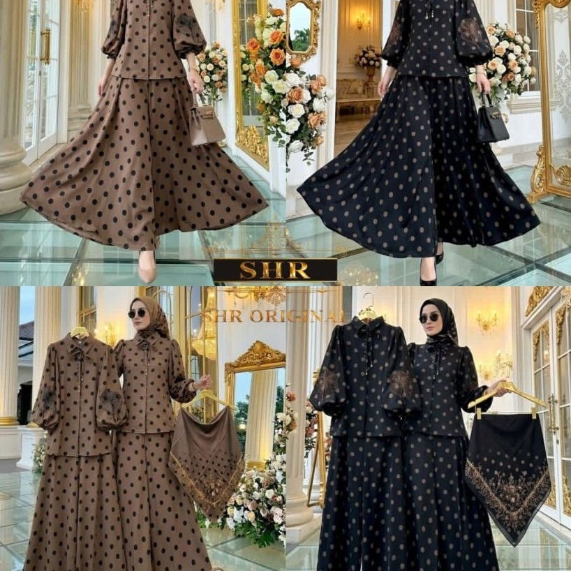 SETELAN KULOT DOT BY SHR//ONE SET KULOT BY SHR ORI TERBARU