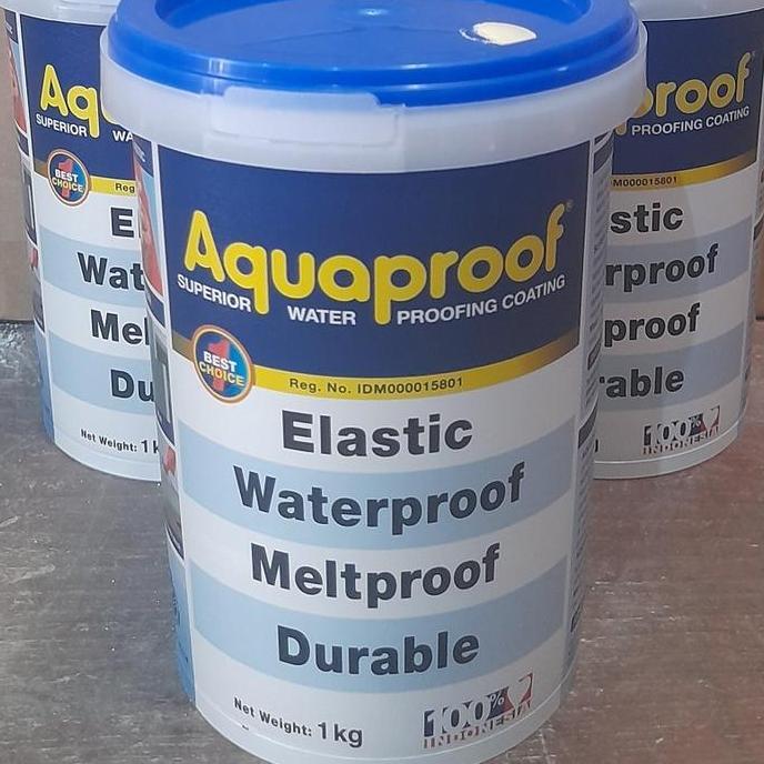 Casio- Aquaproof 1Kg Aquaproof Abu Putih Hitam Cream Terproof Elastex Anti Bocor Variasi Rna 1 Kg