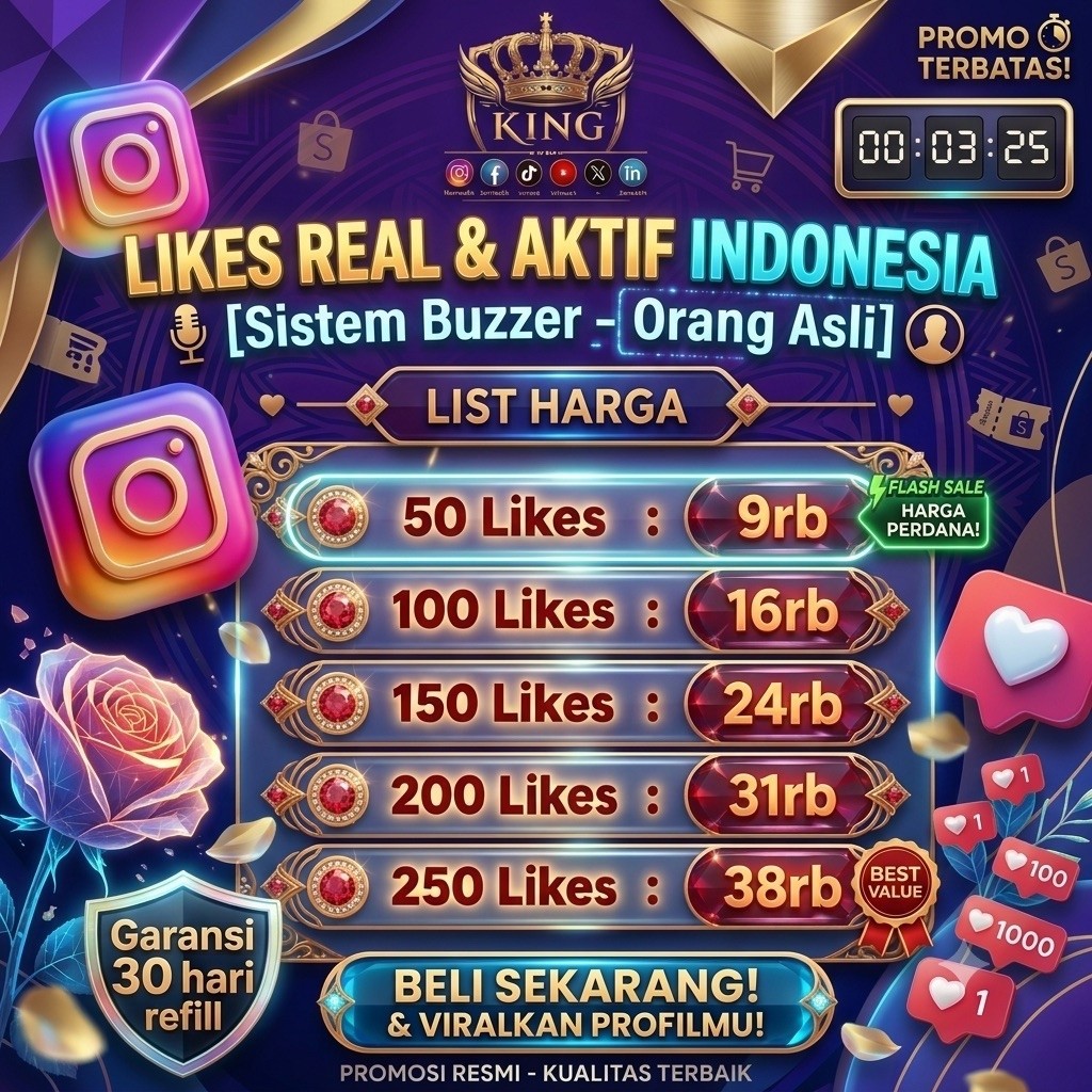 Jasa Tambah Like IG Instagram Real Aktif Indonesia | 100% Orang Asli Buzzer | Garansi Refill 30 Hari