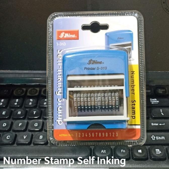 STEMPEL ANGKA 13 DIGIT NOMOR NUMBER TINGGI 3MM SHINY S313 S-313 S 313