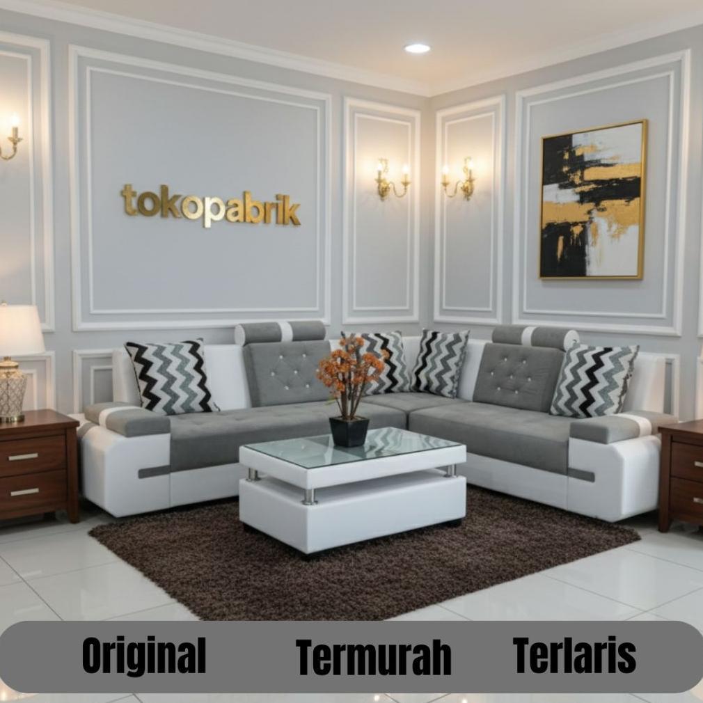 [KAYYANA] Sofa Sudut L Sofa Tamu Minimalis Termurah Tegal Brebes Pemalang Pekalongan Batang Jabodeta