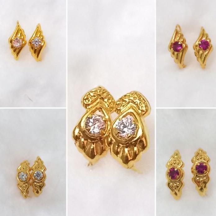Anting Kait Etnik Lapis Emas 1/2 Gram