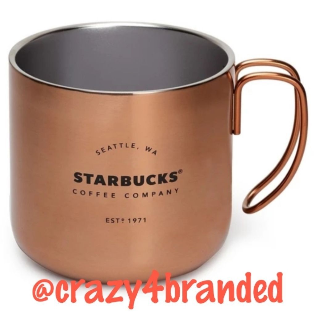 Starbucks Copper Bronze Finish Stainless Steel Mug