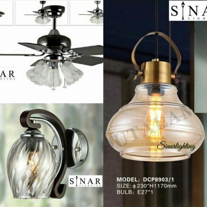 NEW Paket lampu gantung, dinding dan ceiling fan Mr Mujianto