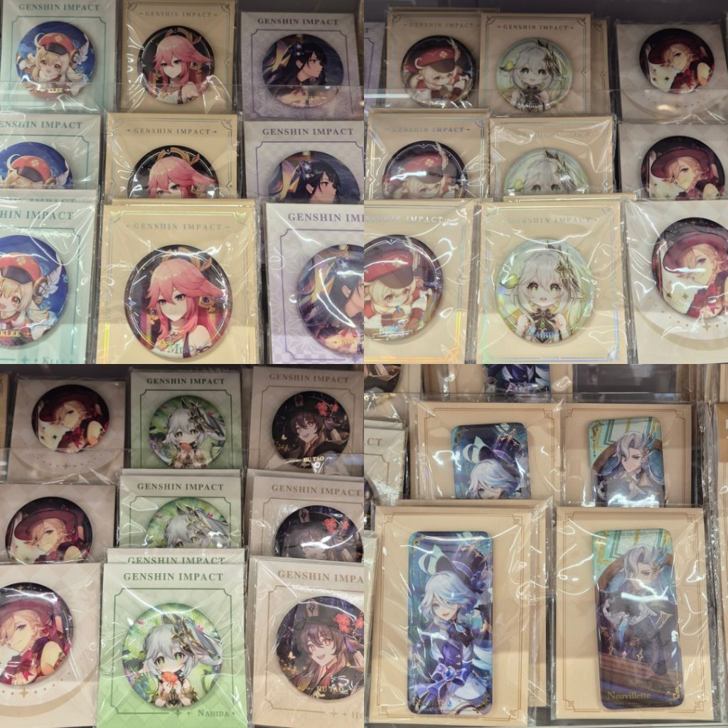 READY Genshin Impact Pin original | official asli x11 bag charm bros aksesoris pins trinket trinkets