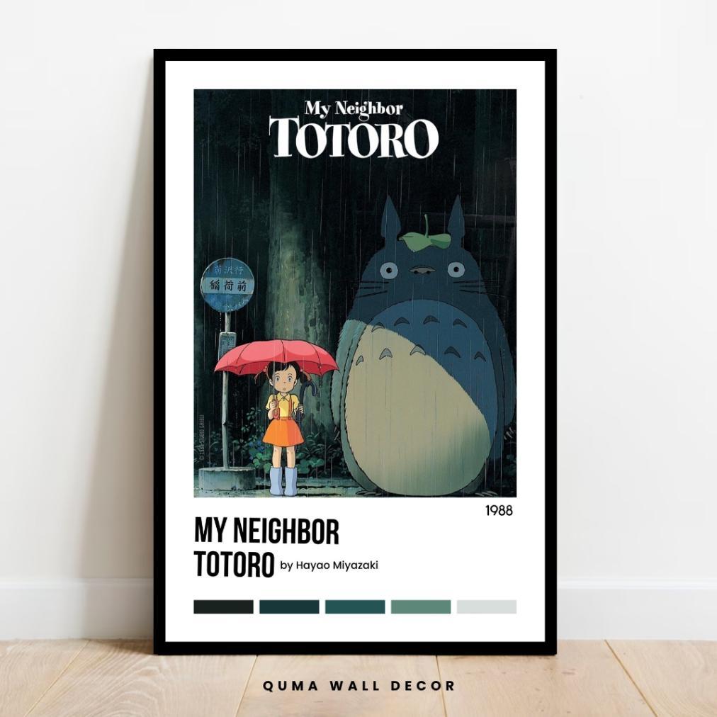 Garansi Original Poster Kayu Anime Studio Ghibli Estetik Hiasan Dinding Kamar Wall Decor