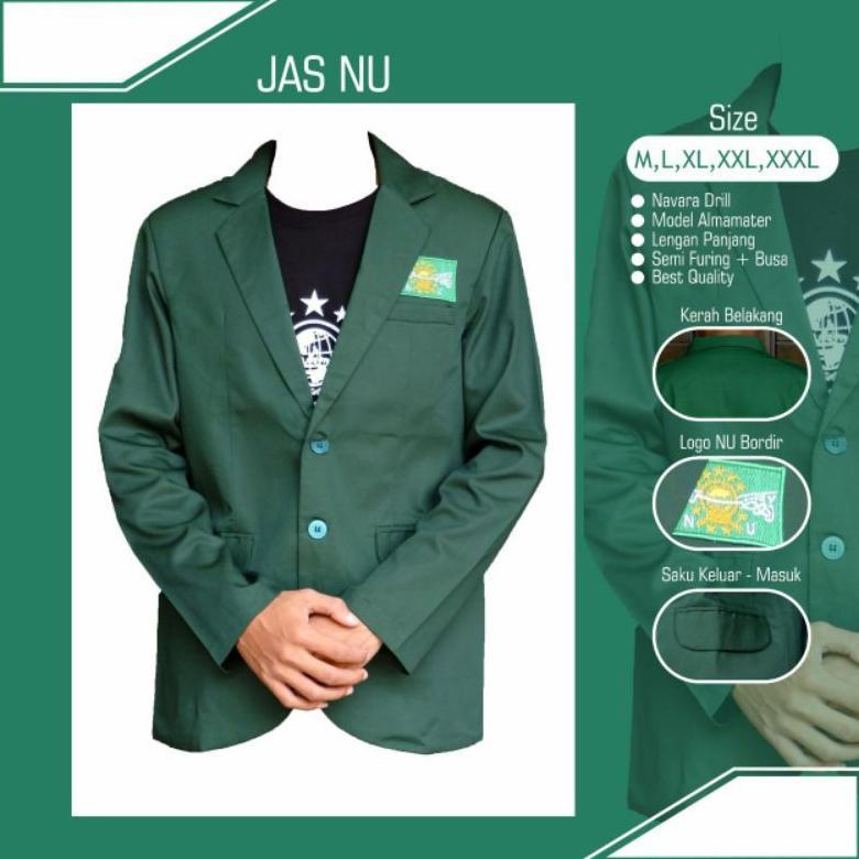 Original Jaz Nu Jaz Nahdlatul Ulama Jas Nu Jaz Premium Jaz Nu Hijau Jaz Almamater Jaz Lengan Panjang