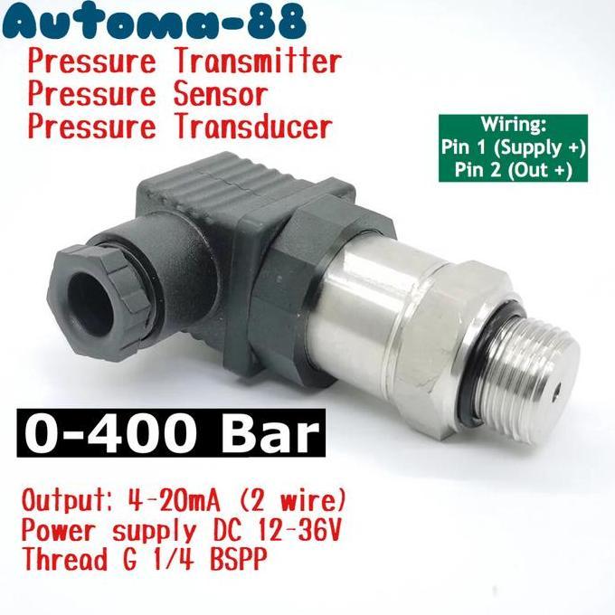 PRESSURE TRANSMITTER 40MPA 0-400BAR 400 BAR OUTPUT 4-20MA 12V-36V DC NEBU