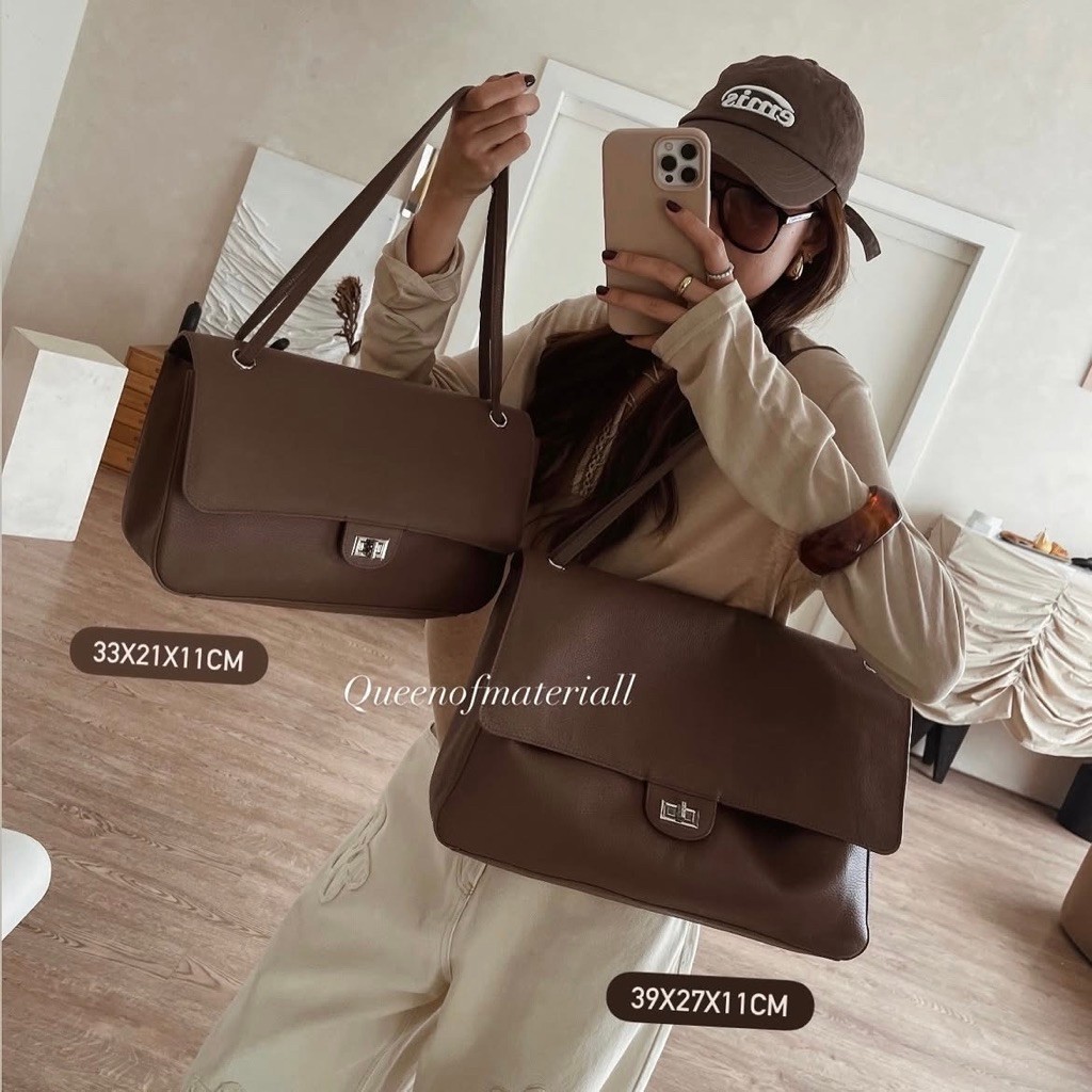 QUEEN OF MATERIAL - FLAP BAG BAG