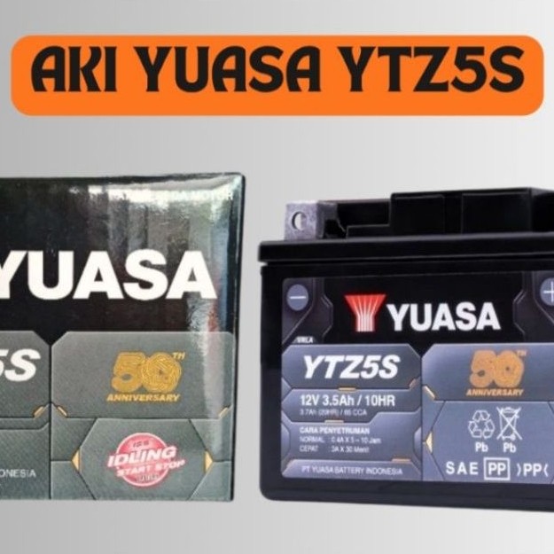 BATTERY/AKI YUASA YTZ5S ORIGINAL