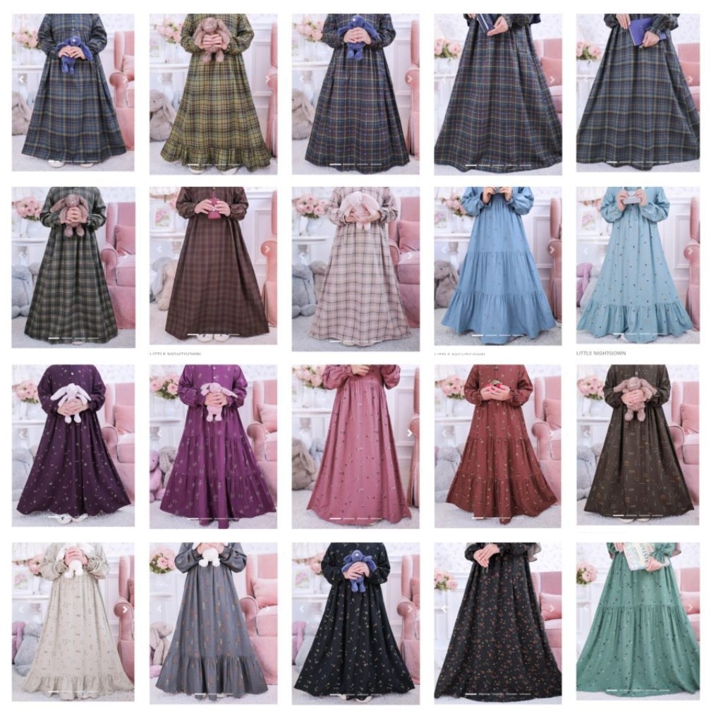 Gamis Ditsy September Little Moslem Reject by Ditsy Official