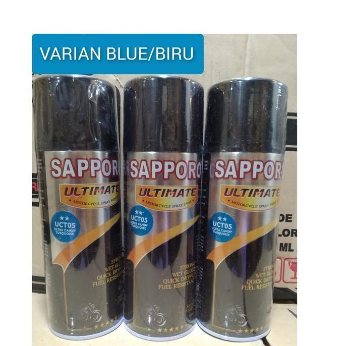 pilok pilox cat semprot sapporo ultimate 400ml varian biru blue biru muda biru gelap biru vandydashb