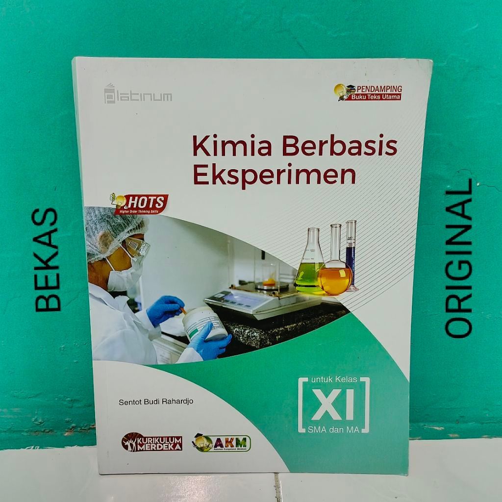 Buku Paket IPA Kimia Berbasis Eksperimen Kimia Kelas 11 XI 2 II SMA MA Penerbit Platinum Tiga Serang