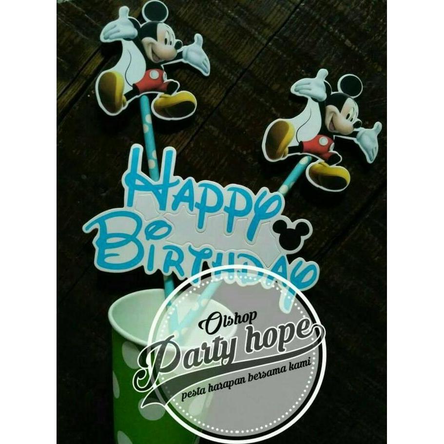 WOFL topper cake mickey mouse / hiasan kue mickey mouse / topper cake